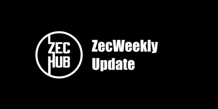 Infolettre ZecWeekly par ZecHub