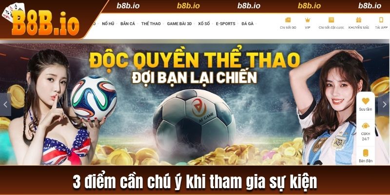 3 điểm cần chú ý khi tham gia sự kiện