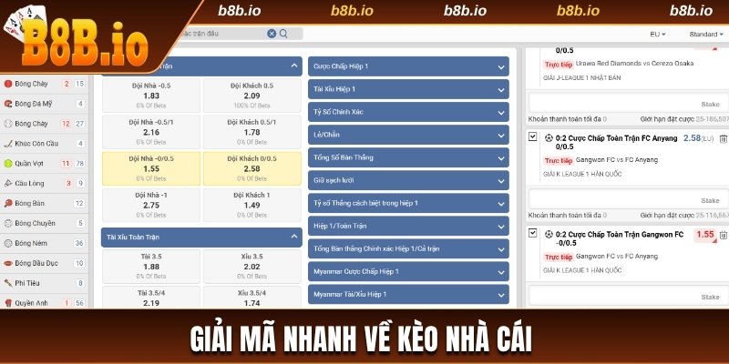 Giải mã nhanh về kèo nhà cái 