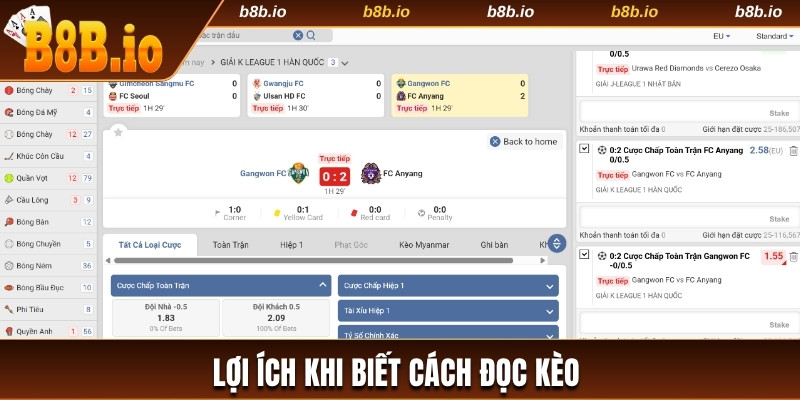 Lợi ích khi biết cách đọc kèo 